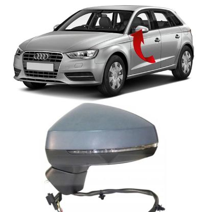 Ayna Komple Sol Katlanır 10 Pin A3 Hb 2012-2019 - 8V1857409G resmi