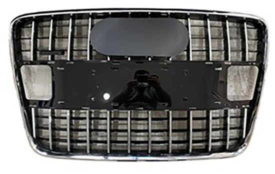 Ön Panjur Krom+Krom Çizgili Plakalıksız Q7 Sline 10-15 - 4L0853651E T94 resmi