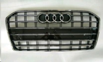 ON PANJUR KROM+KROM CIZGILI PARLAK SIYAH 9 PETEK AUDI S6 2015-2018-APP PLAKALIK ILE - 4G0853651AG T94 resmi
