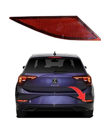 Reflektör Arka Tampon Sağ İç (oem) Polo 2021>> - 2G0945104.