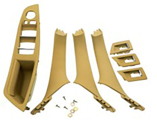 Kapı Tutamak Seti 7 Parça Bej BMW 5 Serisi F10 F18 2010-2016 - BMW/5/Serisi/F10-F18/51417225875 resmi