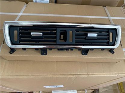 Klima Kalorifer Izgarası Ön Orta Krom Çerçeve Siyah BMW 5 Serisi F10 2010-2016 - 64229166885 resmi