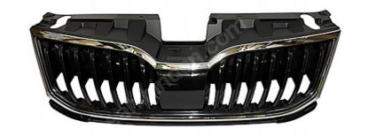 Ön Panjur Parlak Siyah Krom Çerçeve Skoda Octavia 5E 2013-2020 - 5E0853653C resmi
