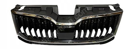 Ön Panjur Parlak Siyah Krom Çerçeve Skoda Octavia 5E 2013-2020 - 5E0853653C resmi