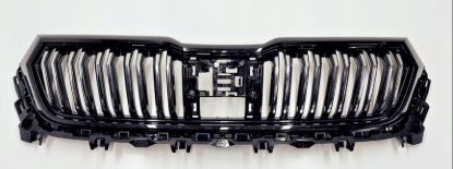 Ön Panjur Parlak Krom Siyah Krom Çizgili Facelift Volkswagen Tiguan - 565853653J/565853761B resmi
