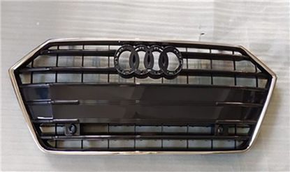 Ön Panjur Krom Çerçeve Parlak Taş Gri Sensörlü Audi A7 C8 - 4K8853651 resmi