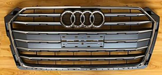 Ön Panjur Krom Çizgili Mat Gri Audi A5 F5 - 8W6853651AB resmi