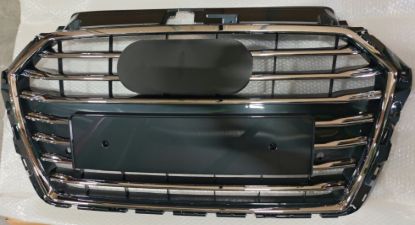 Ön Panjur Krom Çerçeve Krom Çizgili Parlak Koyu Gri Sensörlü Tuning Tip A3 Sedan HB 2017-2020 - 8V3853651AA FUH resmi