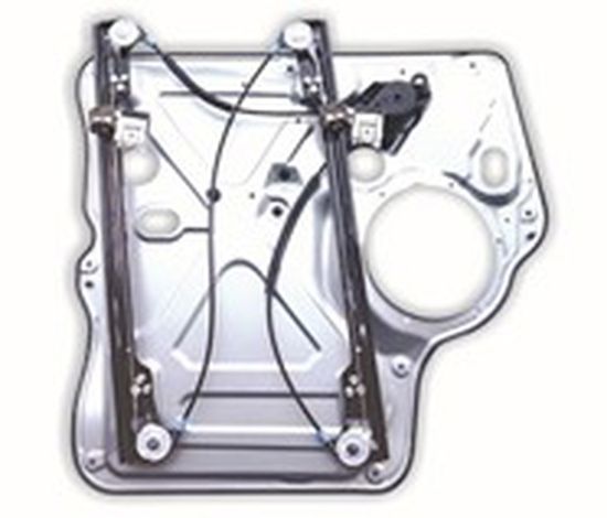 Kapı Cam Mekanizması Ön Sağ Saclı Volkswagen Transporter T5 2003-2010 - 7H0837754B resmi
